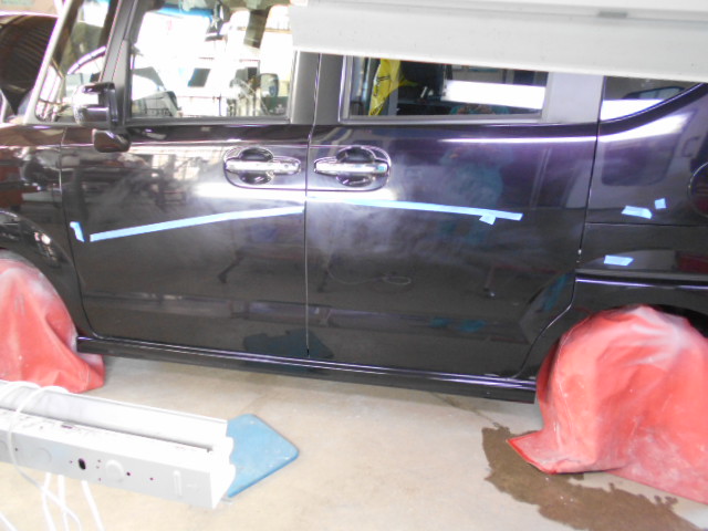 ホンダ ｎ ｂｏｘ塗装面磨き修理例 板金塗装修理のベイトゥリー 千葉市緑区にある車修理の鈑金屋